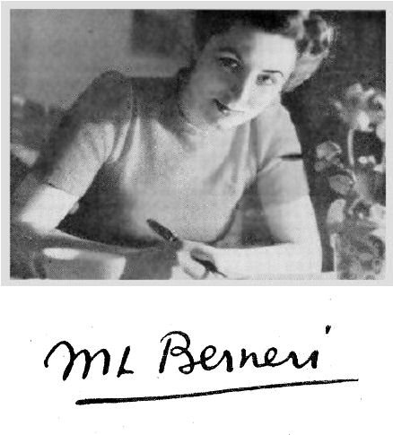 Photo and signature of M.L. Berneri